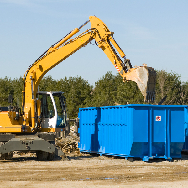 are there any restrictions on where a residential dumpster can be placed in Orma WV